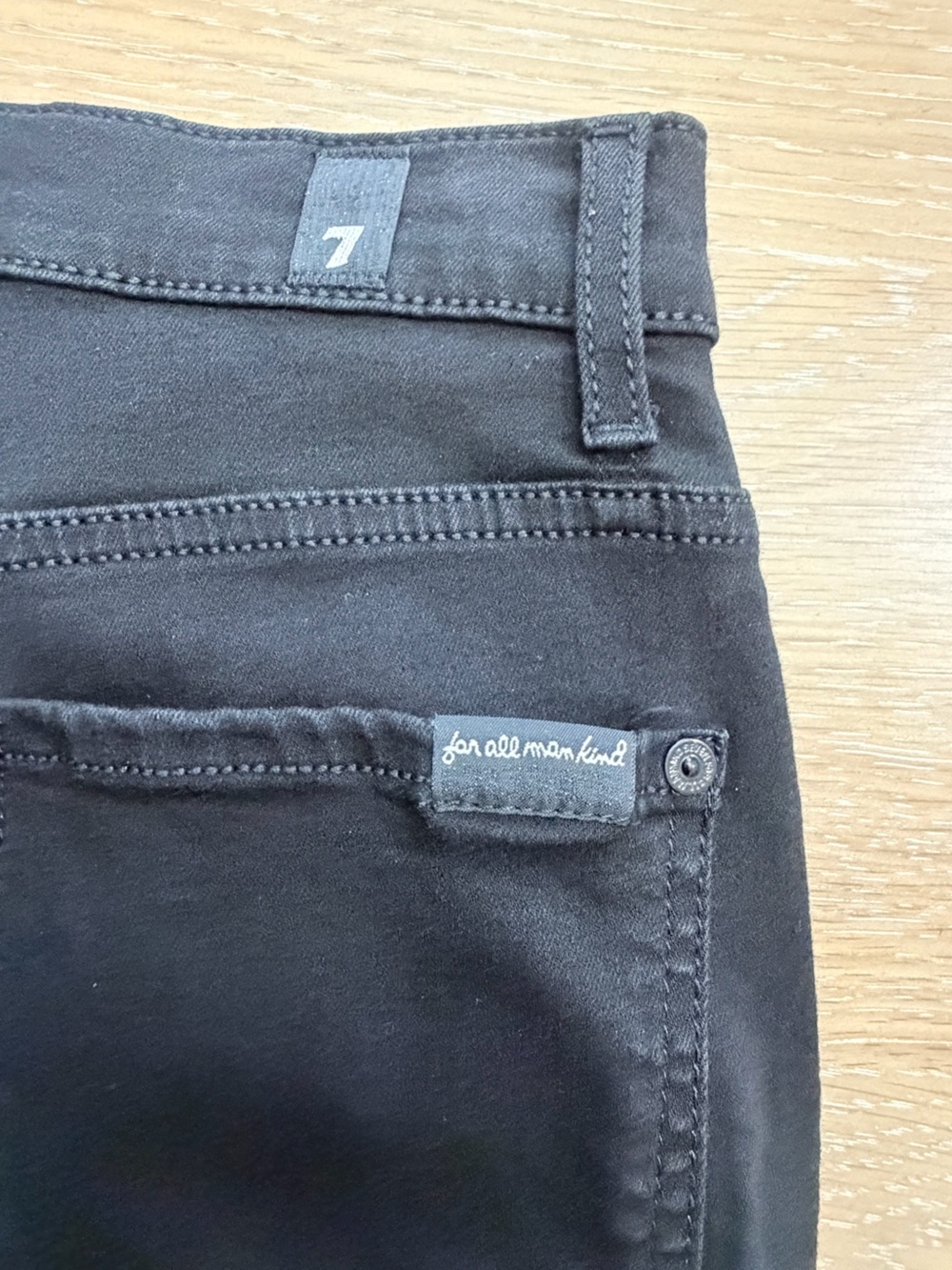7 For All Mankind Black Bootcut Jeans - Flared Hem - Picture 6 of 7
